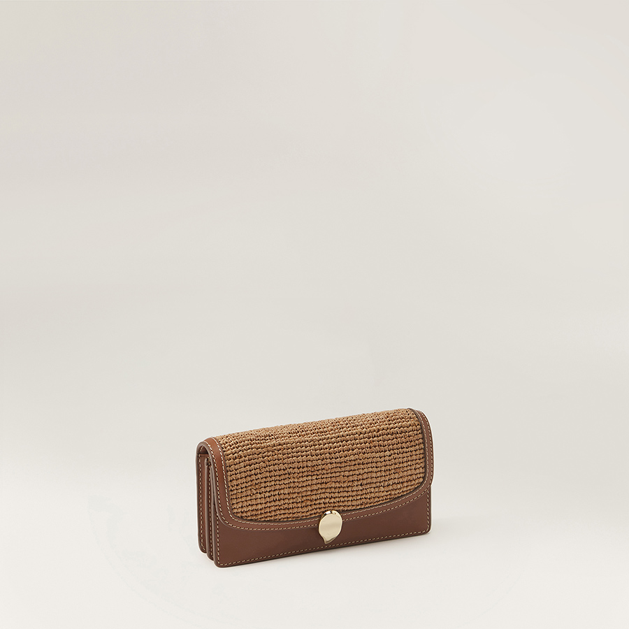 Adelie Wallet Clutch with Raffia