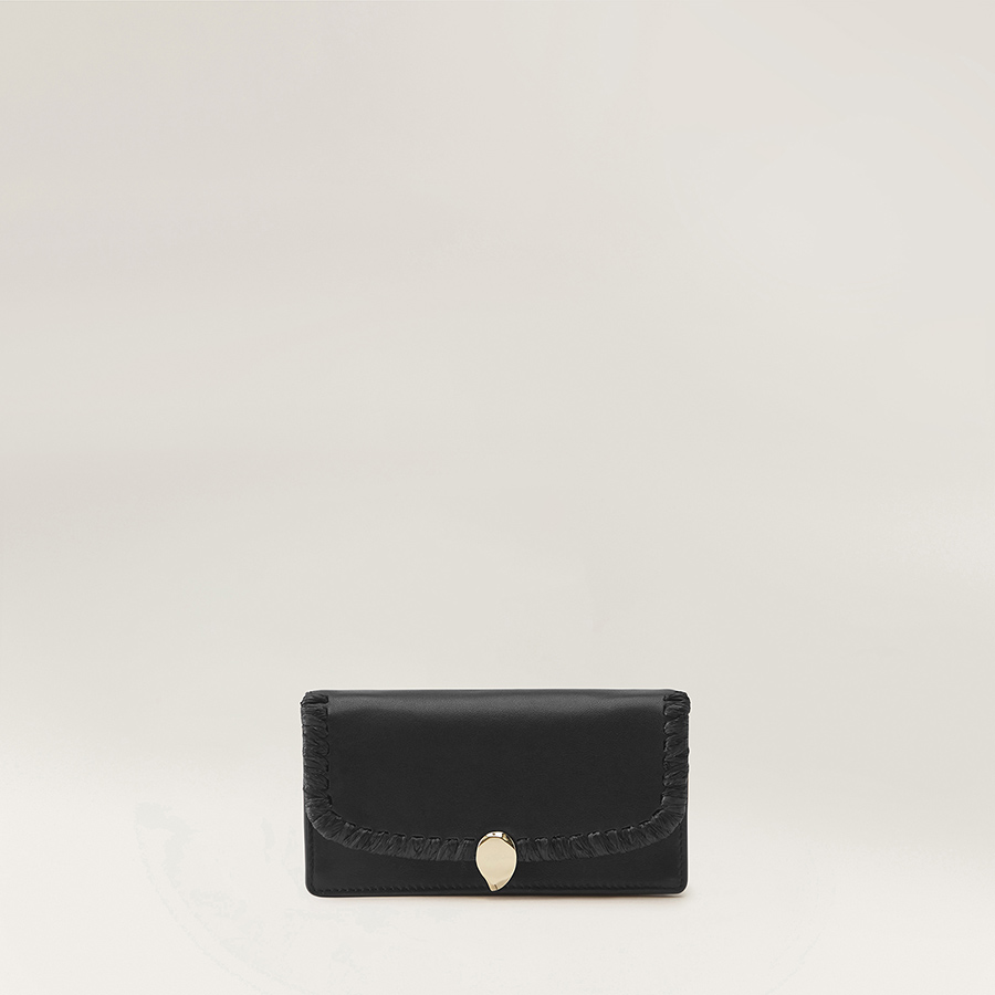 Blisse Wallet Clutch with Raffia