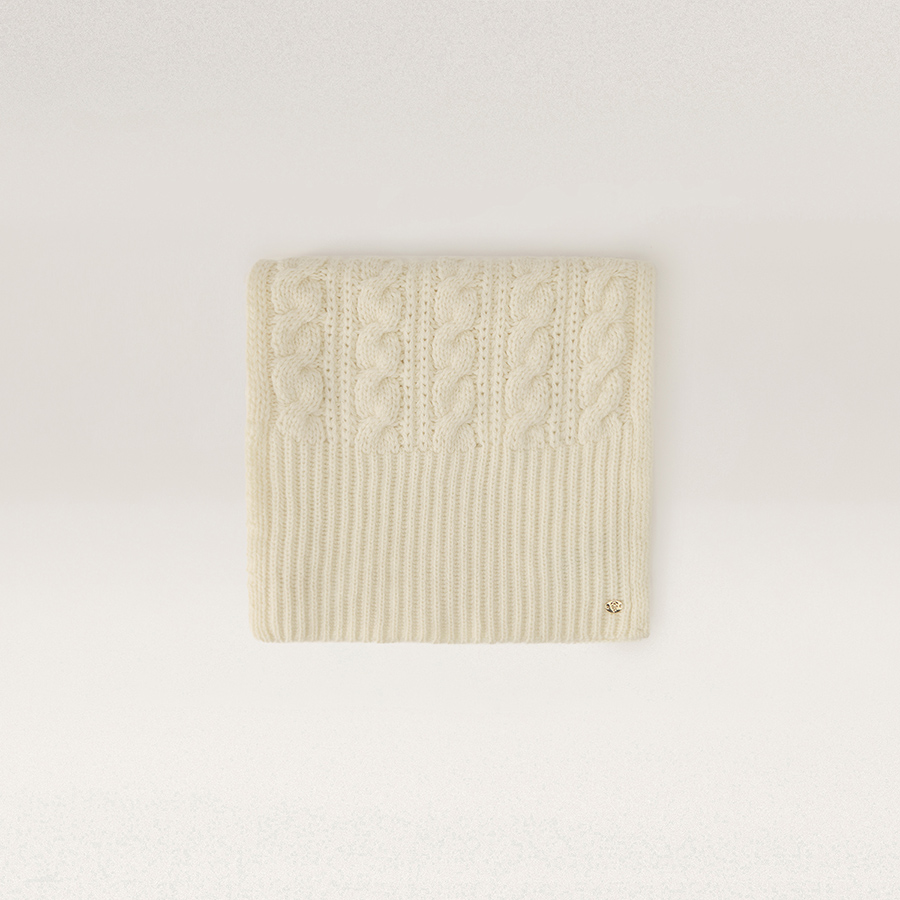 Faye Wool Blend Cable Scarf(フェイ)