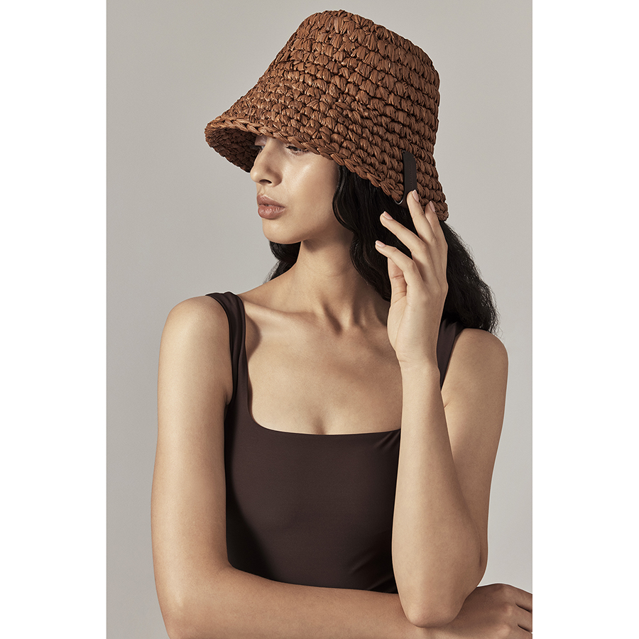 Anya Raffia Handmade Bucket(アニャ)