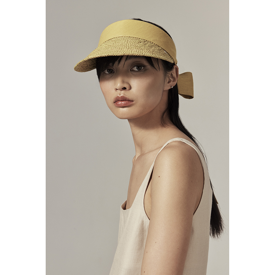 Parker Raffia Peak Visor(パーカー)