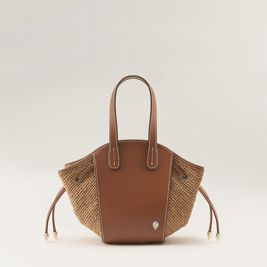 Piaf Tote Mini with Raffia