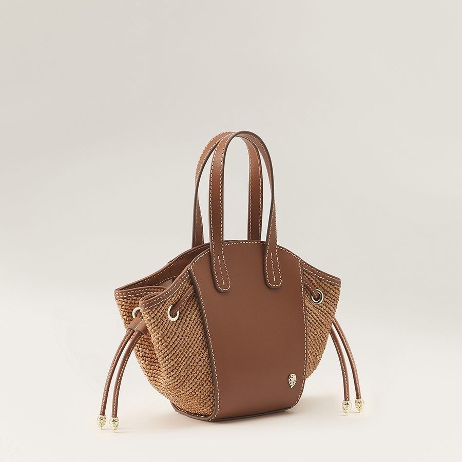 Piaf Tote Mini with Raffia