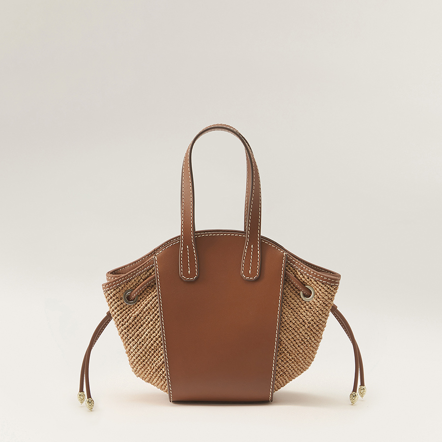 Piaf Tote Mini with Raffia