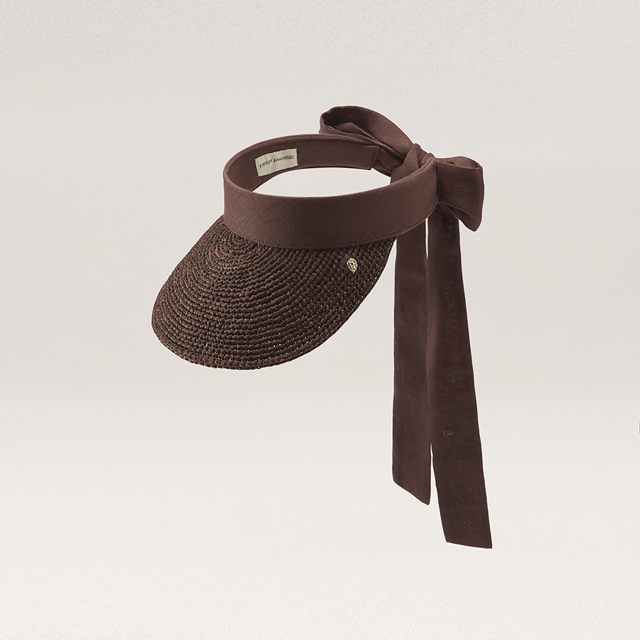 Parker Raffia Peak Visor(パーカー)