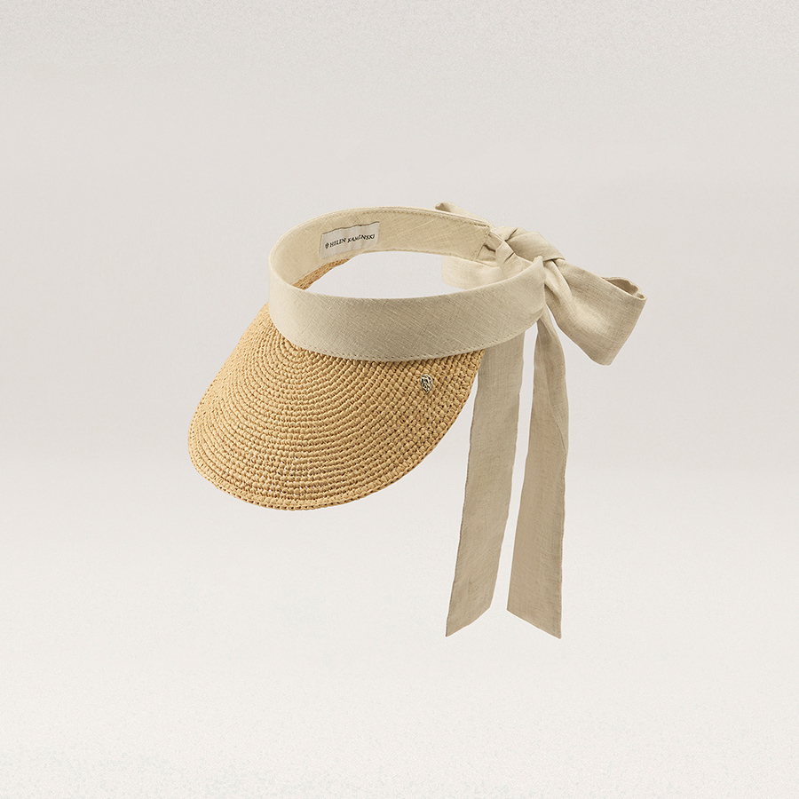 Parker Raffia Peak Visor(パーカー)