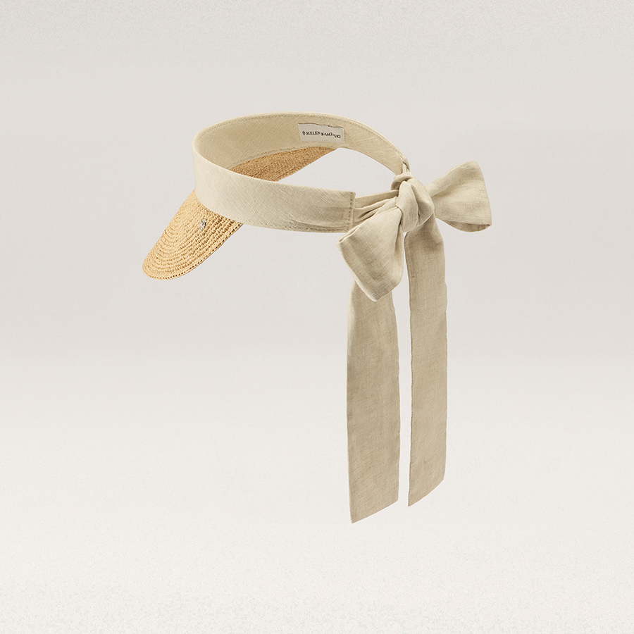 Parker Raffia Peak Visor(パーカー)