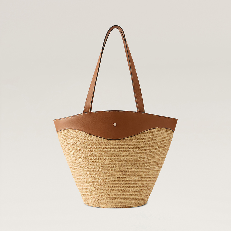 【新品箱タグ保存袋つき】　ヘレンカミンスキー　サンダル TIRA 23cm Lani Raffia Crochet Small Sac