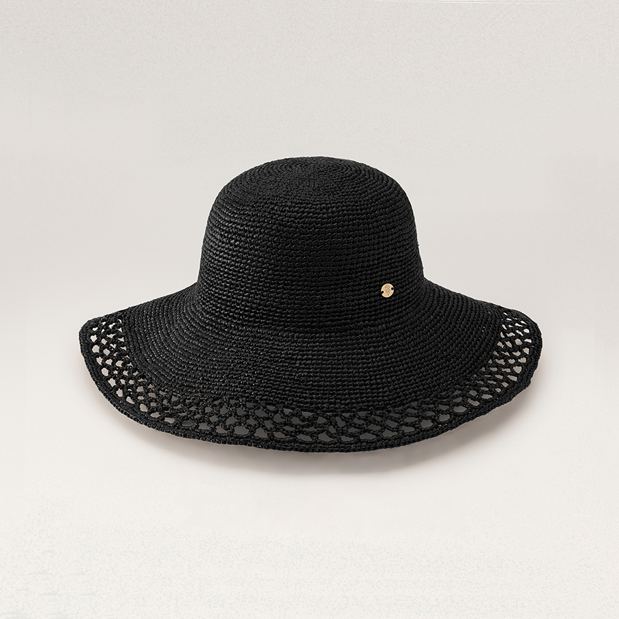 レディース 【美品】ヘレンカミンスキー バケットハット ブラック つば